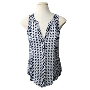 Anthropologie Sanctuary Bohemian Sleeveless Top Blouse Notched Neck Ikat Small